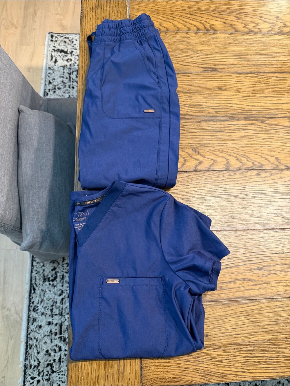 Cherokee Workwear Navy Blue Scrub Set - Women
